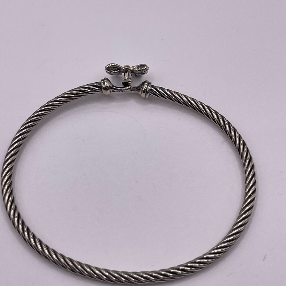 David Yurman Chatelaine Bow Bracelet with Sterling Silver - Picture 6 of 8